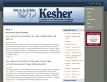 Tablet Screenshot of kesherjournal.com